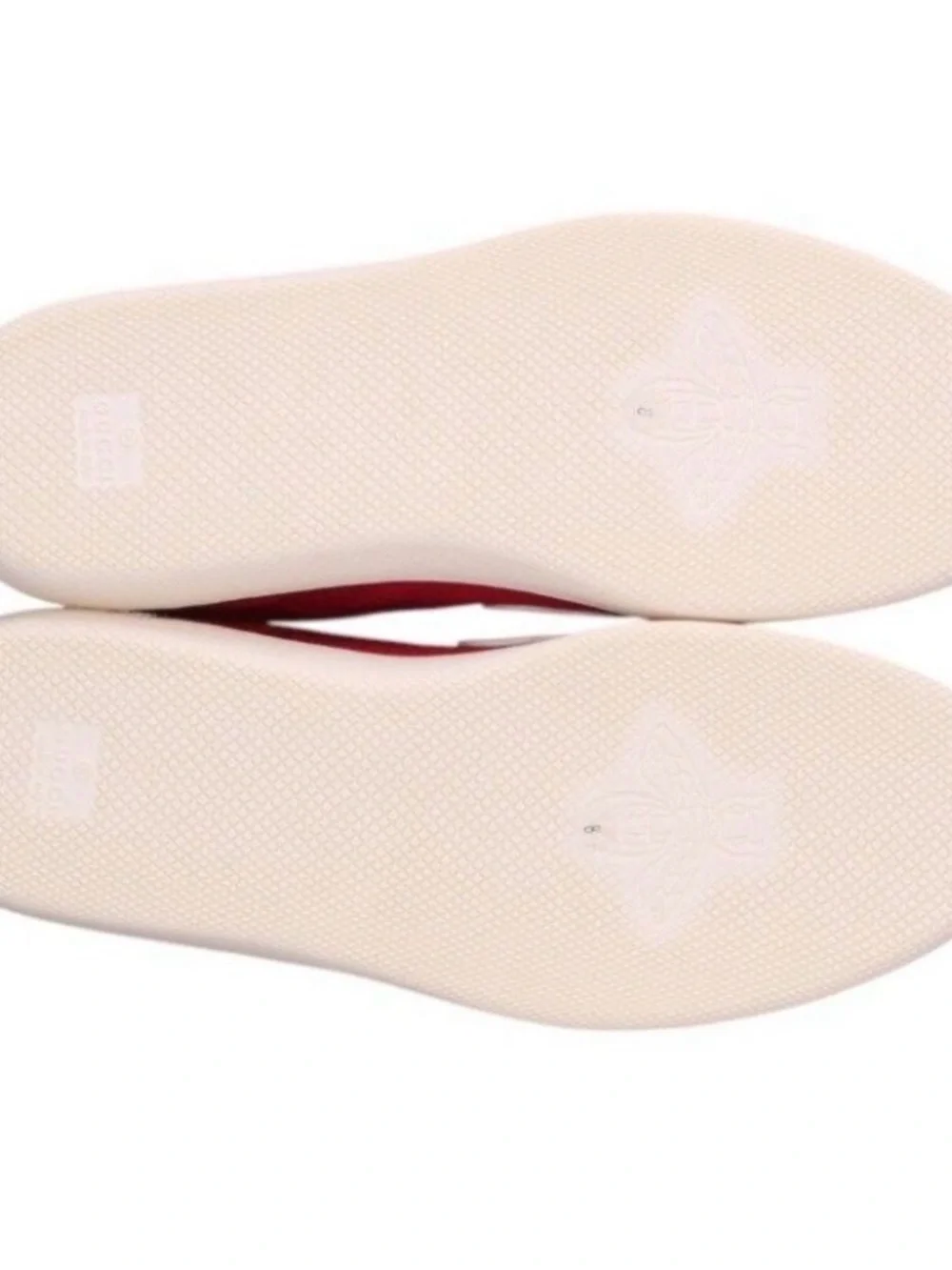 Gucci Men's Low-Top Sneaker in Red and White with Interlocking G